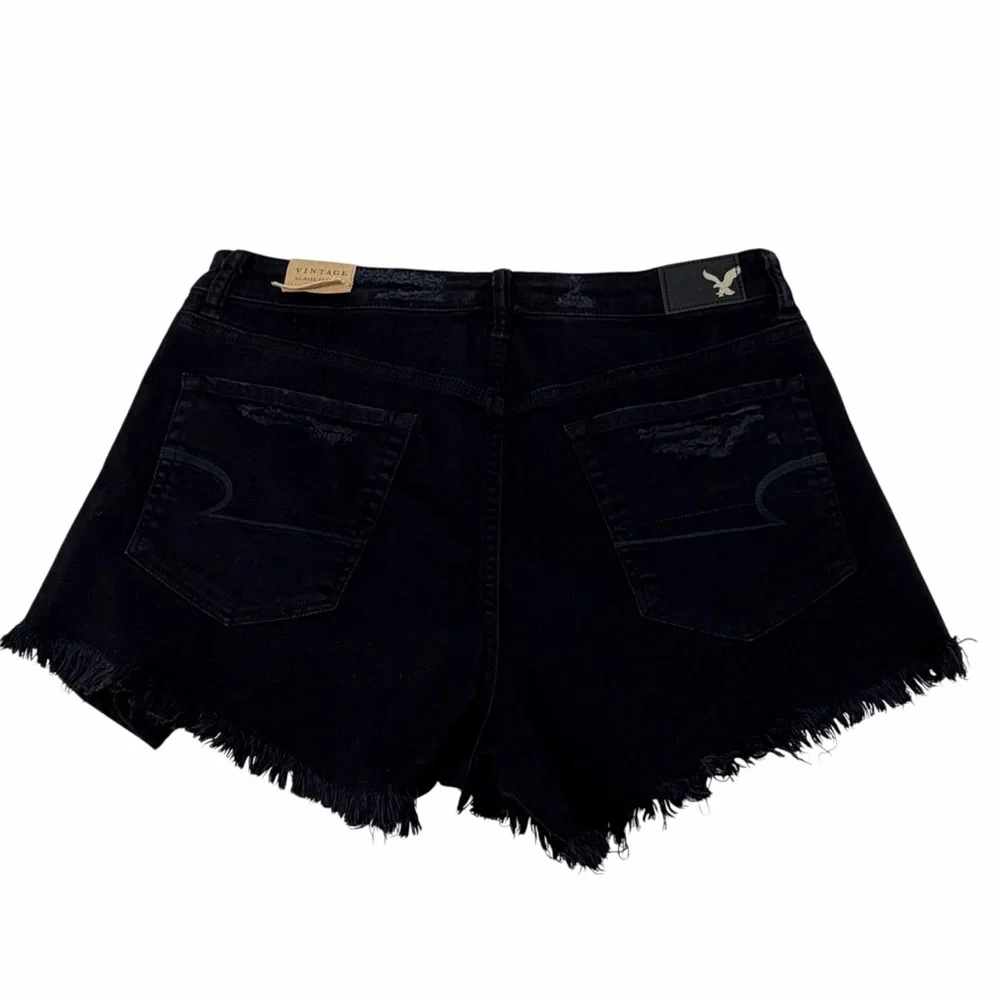 American Eagle Outfitters Vintage Hi-Rise Festival Shorts‎ Distressed Black NWT
